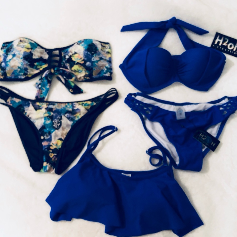 3Tops, 2bikini bottoms!!! For the price of one!